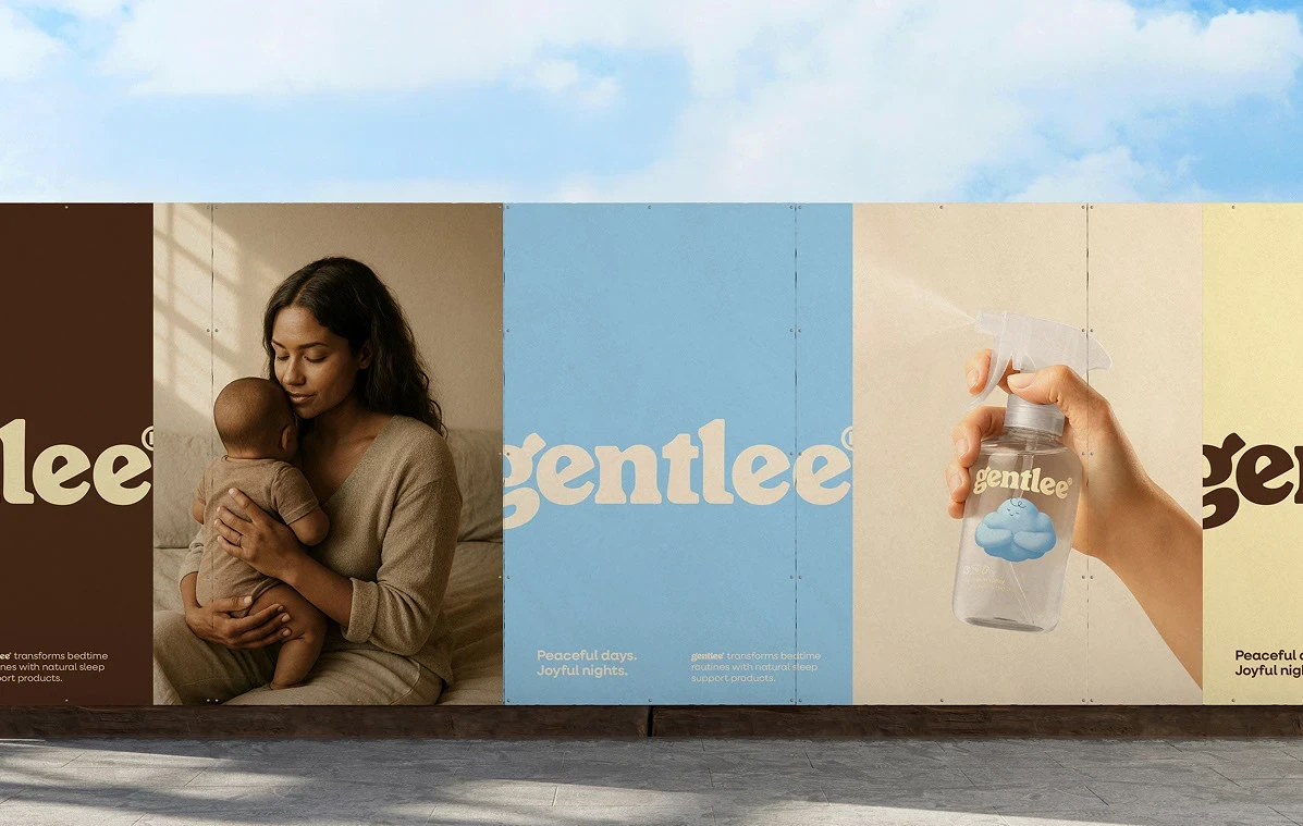 Gentlee Magnesium Spray Branding